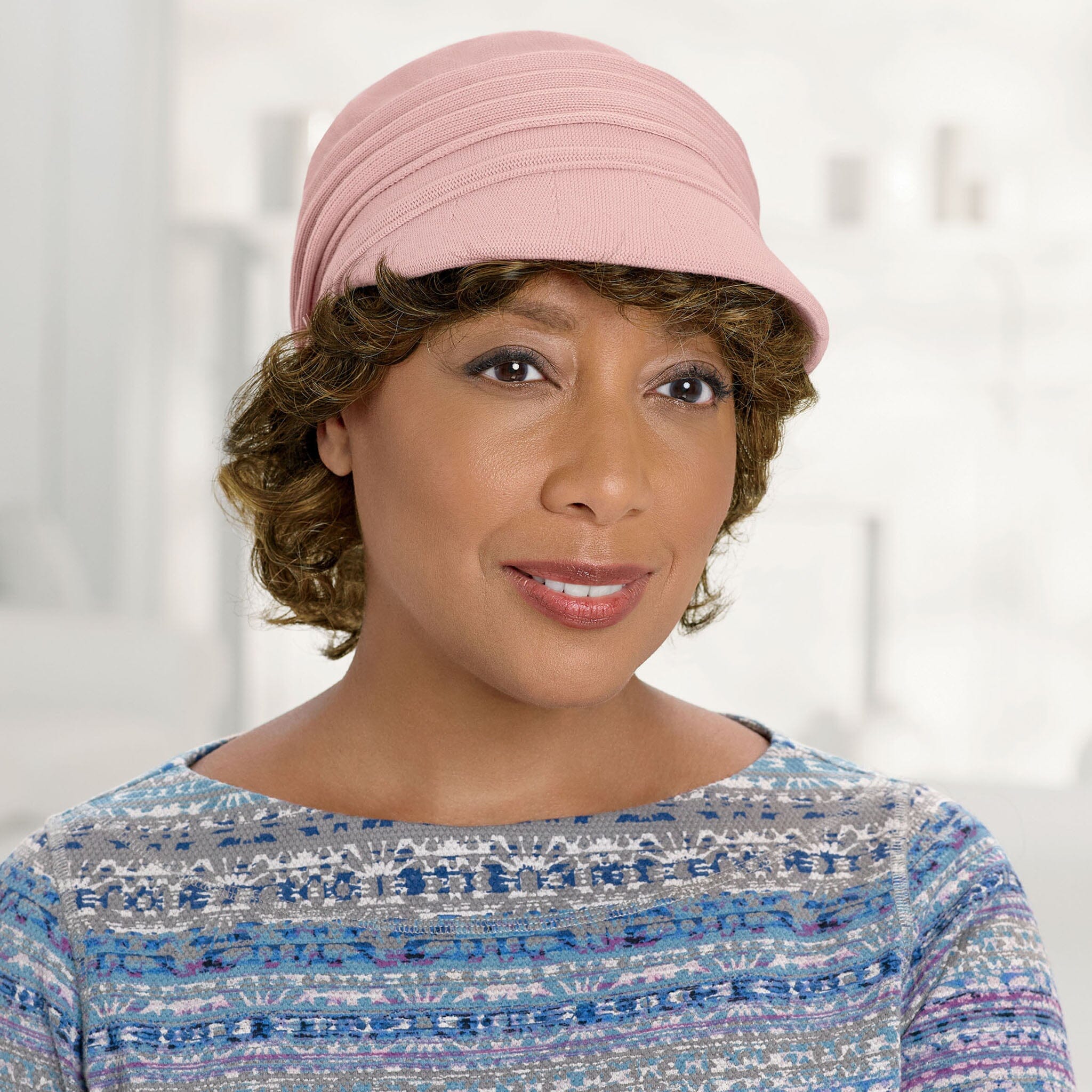 Bucket Hat With Short Curly Hair Curly Peek-a-Boo Halo EverYou