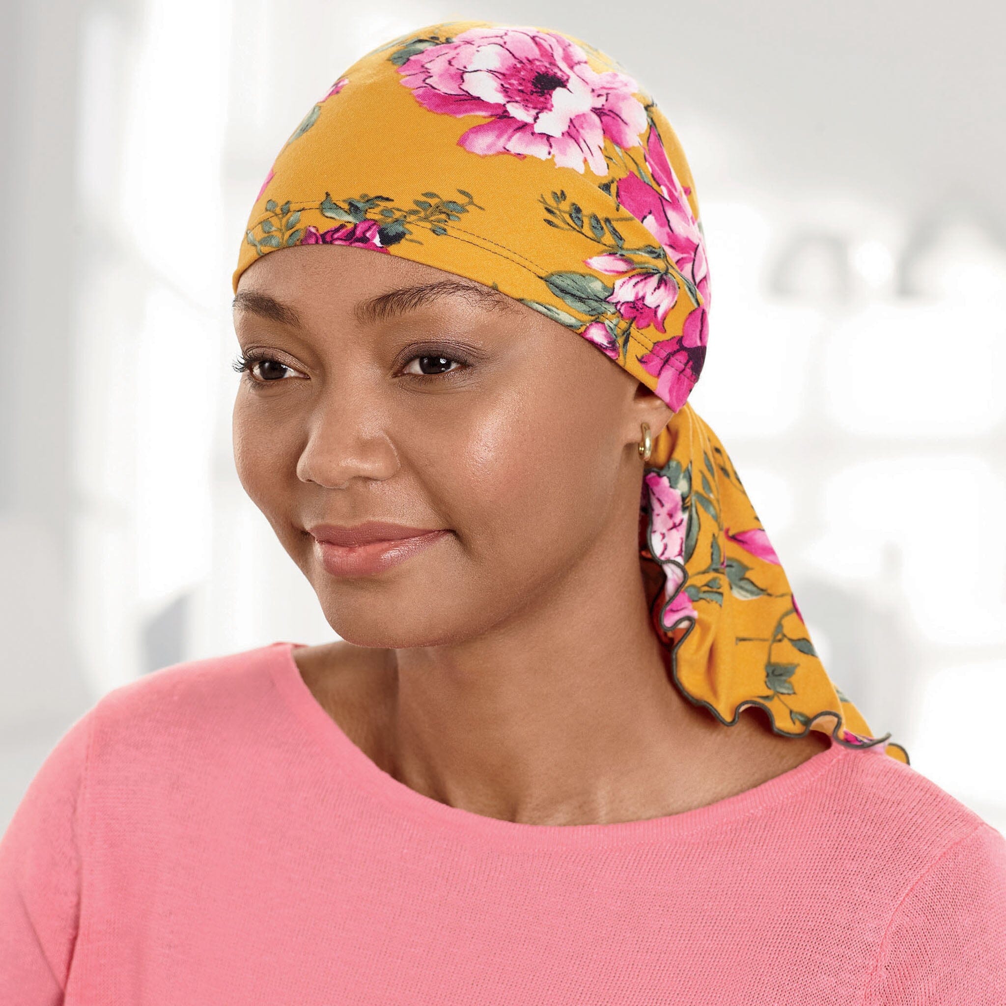 Bella Golden Floral Scarf was ACS