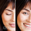 Before and after view #1024 Eyebrow Cream by Chella shown in Dark Brown