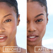 Before and after view #1024 Eyebrow Cream by Chella shown in Deep Brown