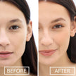 Before and after view #1024 Eyebrow Cream by Chella Shown in Taupe