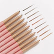 Front view #1025 Eyebrow Pencil by Chella shown in Blonde, Light Brown, Taupe, Medium Brown, Auburn, Dark Brown, Deep Brown, Grey, and Ebony