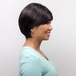 Side view #8043 EverYou™ Arden Wig shown in (2) Darkest Brown