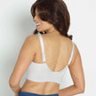 Back view #8324 Long Line Especially for You Bra White/Right