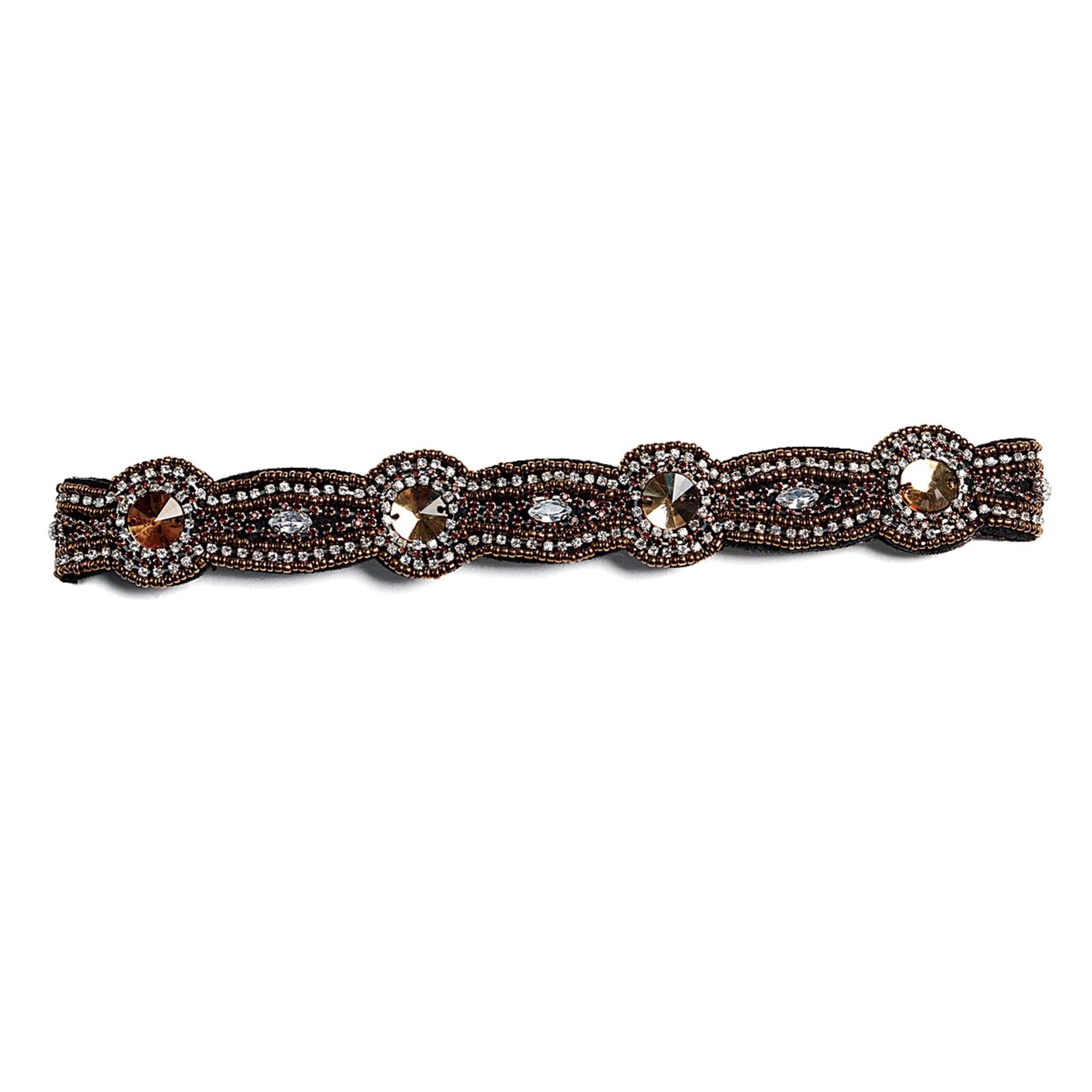 #8406 Bronze Jewel Adjustable Headband