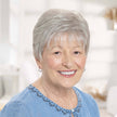 Front view #8543 EverYou Madelyn Wig shown in (#5660) Light Frosted Grey