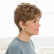 Side view #8544 EverYou™ Brooke Wig shown in (1226) Brown with Gold Highlights