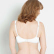 Back view #8554 All Over Lace Microfiber Pocketed Especially For You Bra White/Left