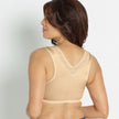 Back view #8557 Leisure Camisole Front Closure Especially For You Bra Beige/Bilateral