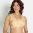 Front view #8557 Leisure Camisole Front Closure Especially For You Bra Beige/Bilateral