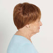 Side view #8563 EverYou™  Valentina Wig shown in #30 Light Reddish Brown.