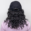 Back view Vivica A. Fox™ CD-Curly Wig shown in (1B) Off Black