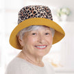 Front view #9929 Reversible Leopard Bucket Hat