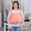 Front view #9931 Mastectomy Pillow shown in Coral