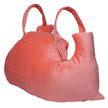 Side view #9931 Mastectomy Pillow shown in Coral