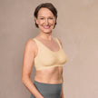 Front view #9932 Amoena® Linda Wire-Free Bra shown in Sand