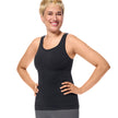 Front view #9933 Amoena® Liane Top shown in Black