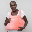 Front view #9947 Mastectomy Pillow shown in Coral