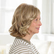 Side view #9955 EverYou™ Hillary Wig shown in (1316100) Blonde to Brown Highlights