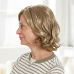 Side view #9955 EverYou™ Hillary Wig shown in (1316100) Blonde to Brown Highlights