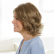 Side view #9955 EverYou™ Hillary Wig shown in (1226) Brown with Gold Highlights