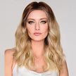 Front view #9984 Raquel Welch® Balayage Beauty Wig shown in RL8/24OM Ombré Wheat