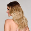 Side view #9984 Raquel Welch® Balayage Beauty Wig shown in RL8/24OM Ombré Wheat