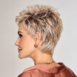 Side view #9987 Raquel Welch® Straight Chic Wig shown in RL19/23SS Shaded Biscuit