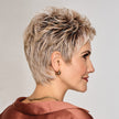 Side view #9987 Raquel Welch® Straight Chic Wig shown in RL19/23SS Shaded Biscuit