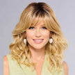 Front view #9989 Gabor® Confident Flair Wig shown in SS Light Blonde