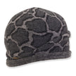 Front view #9997 Leopard Wool Turban shown in Grey