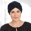 #6020 Ultra-Soft Terry Turban shown in Black