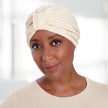 #6020 Ultra-Soft Terry Turban shown in Ivory