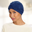 #6020 Ultra-Soft Terry Turban shown in Navy