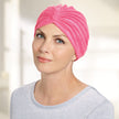 #6020 Ultra-Soft Terry Turban shown in Raspberry