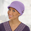 Side view #8306 Cotton Conductor Hat with Buckle Shown in Light Orchid
