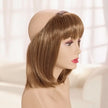 #8374 Mid-Length Halo with Bang is open at the top for cool, lightweight comfort. Shown in (29) Glazed Strawberry.