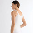 Back view #8452 Amoena® Hannah Post-Surgical Camisole Shown in White