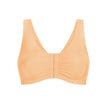 Front view #8528 Amoena® Frances Wire-Free Leisure Bra Shown in Nude
