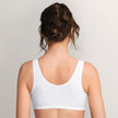 Back view #8528 Amoena® Frances Wire-Free Leisure Bra Shown in White
