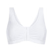 Front view #8528 Amoena® Frances Wire-Free Leisure Bra Shown in White