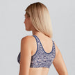 Amoena® Frances Wire-Free Leisure Bra Grey Lace