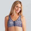 Amoena® Frances Wire-Free Leisure Bra Grey Lace