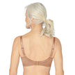 Back view #8722 Amoena® Nancy Wire-Free Bra Shown in Dark Caramel