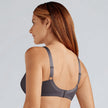 Back view #8722 Amoena® Nancy Wire-Free Bra Shown in Dark Grey