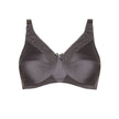 Front view #8722 Amoena® Nancy Wire-Free Bra Shown in Dark Grey