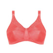 Front view #8722 Amoena® Nancy Wire-Free Bra Shown in Strawberry