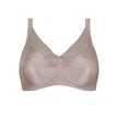 Front view #8722 Amoena® Nancy Wire-Free Bra Shown in Taupe 