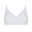 Front view #8722 Amoena® Nancy Wire-Free Bra Shown in White