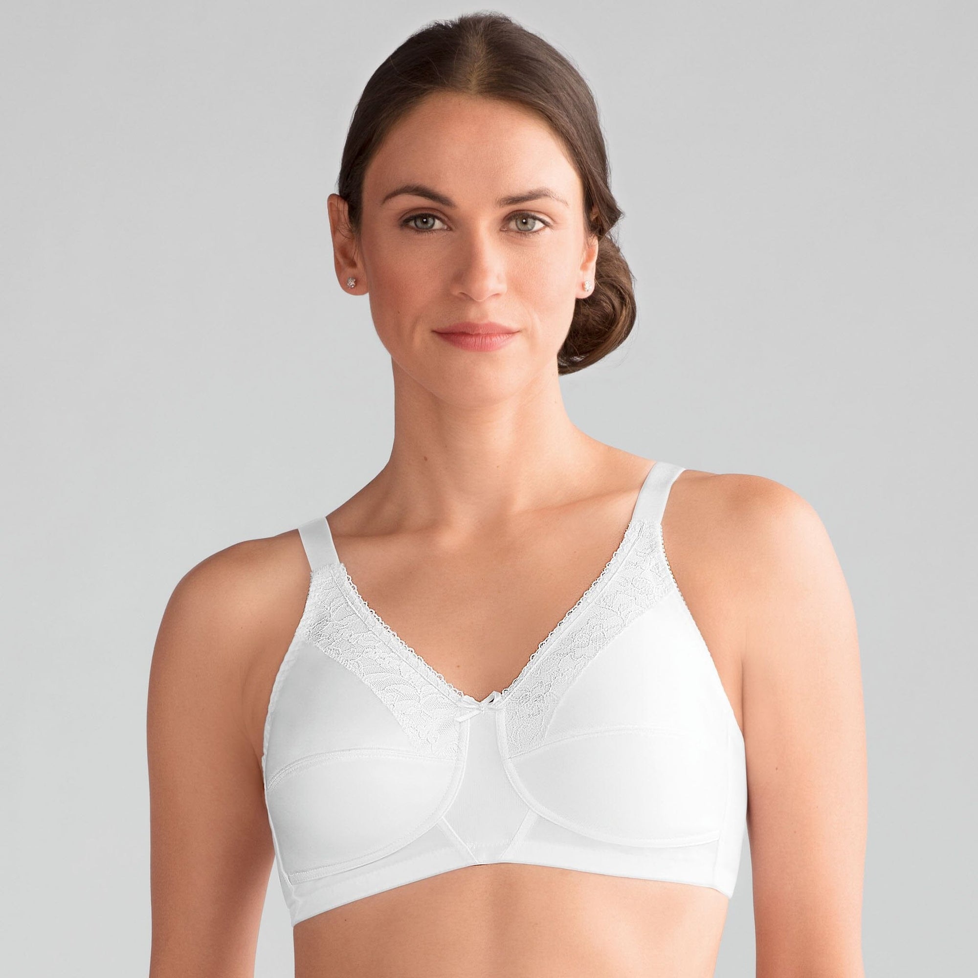 Amoena® Nancy Wire-Free Bra Shown in White